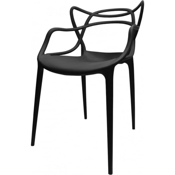 Fusion Living Fusion Living Black Masters Style Chair